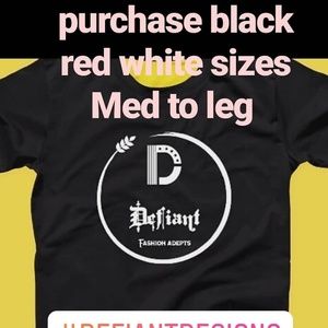 Defiant branded T-shirts